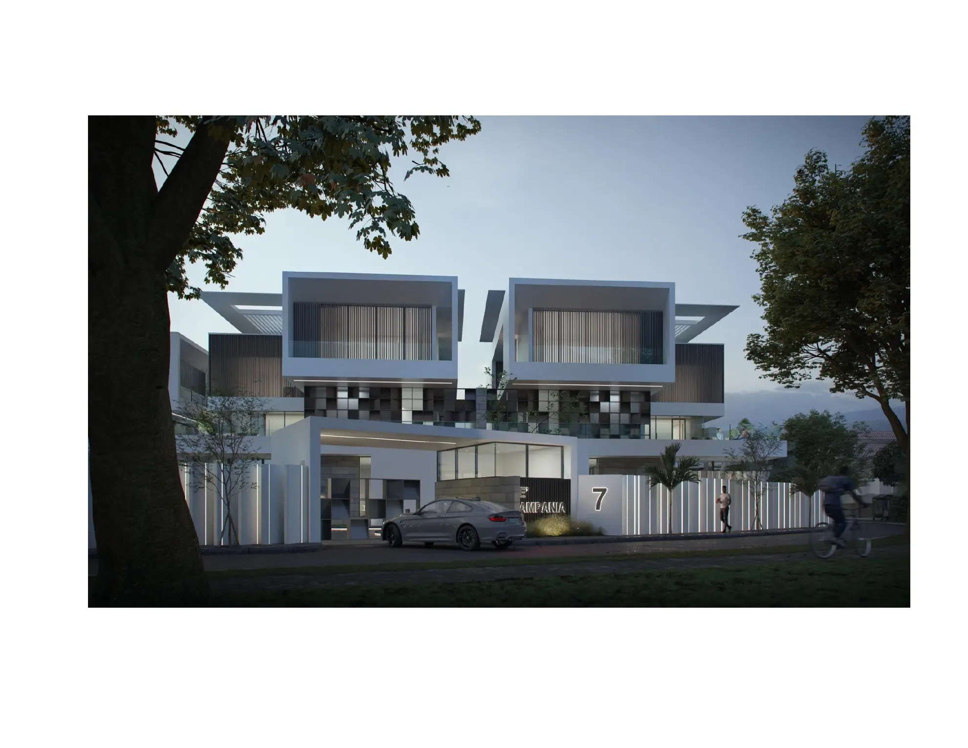 De Campania entrance architectural visualisation
